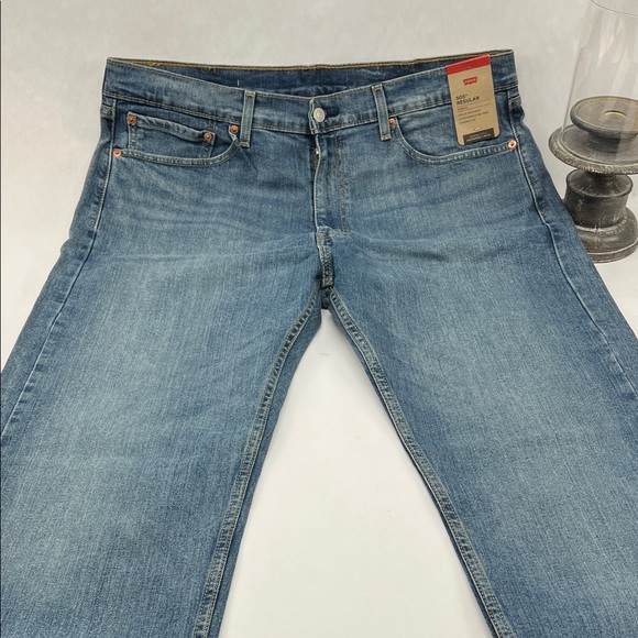 Levis 505 Classic Blue Denim Jeans - Picture 5 of 6